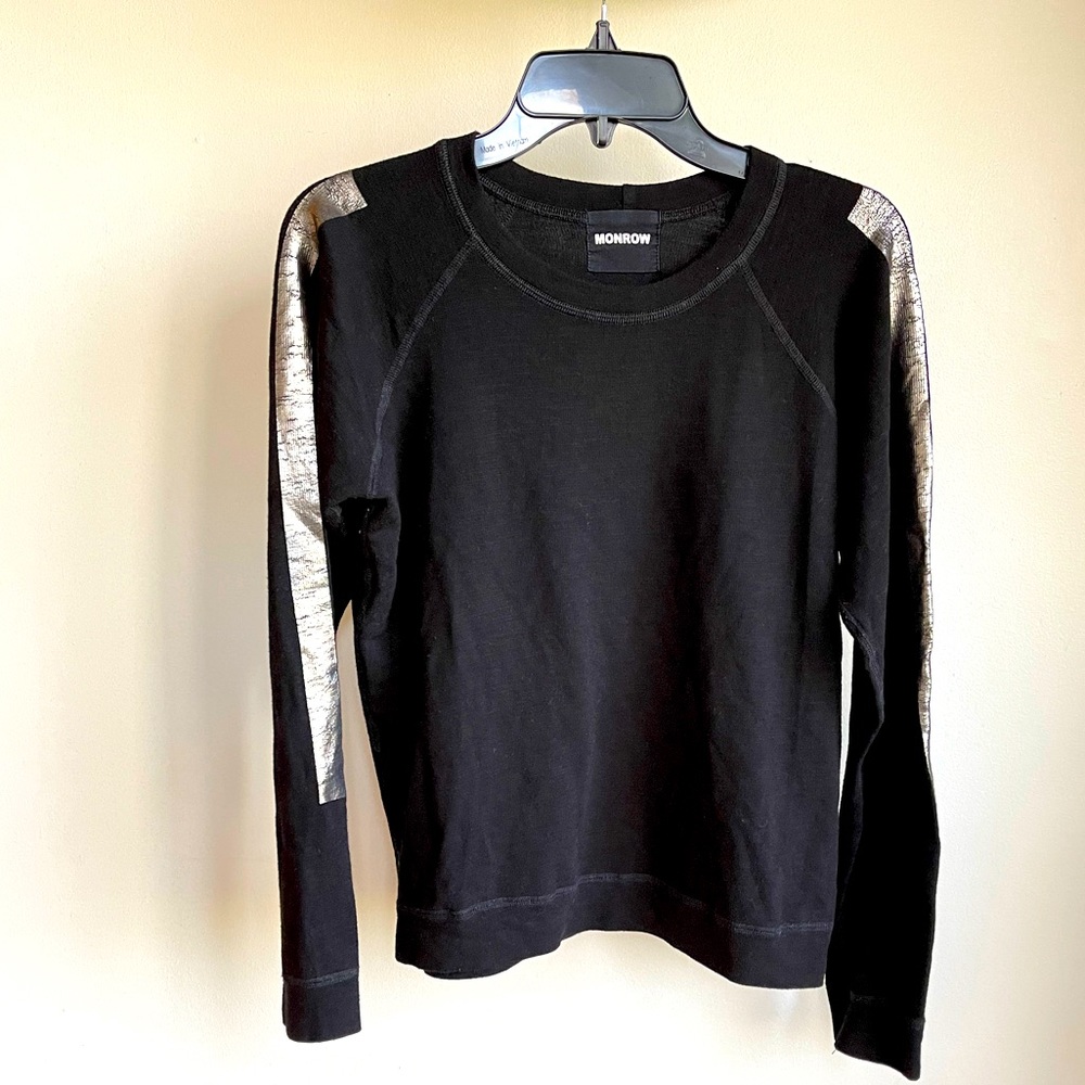 Monrow Pullover Sweater Black - image 1